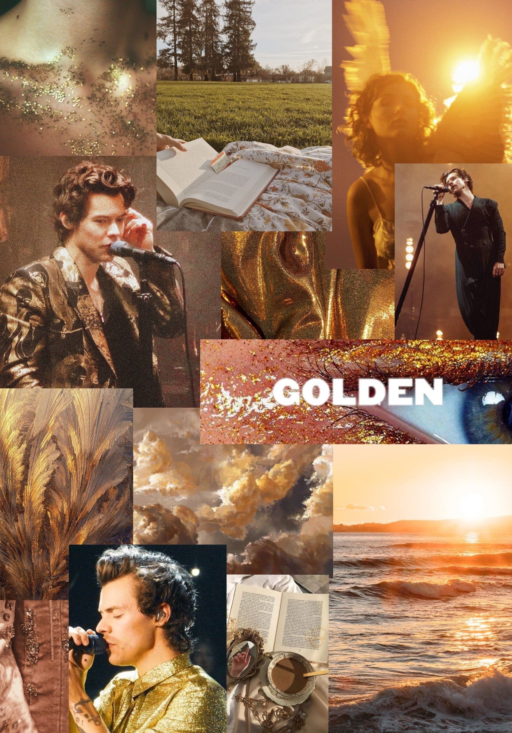 Golden Harry Styles Wallpaper iPhone Free HD Wallpaper