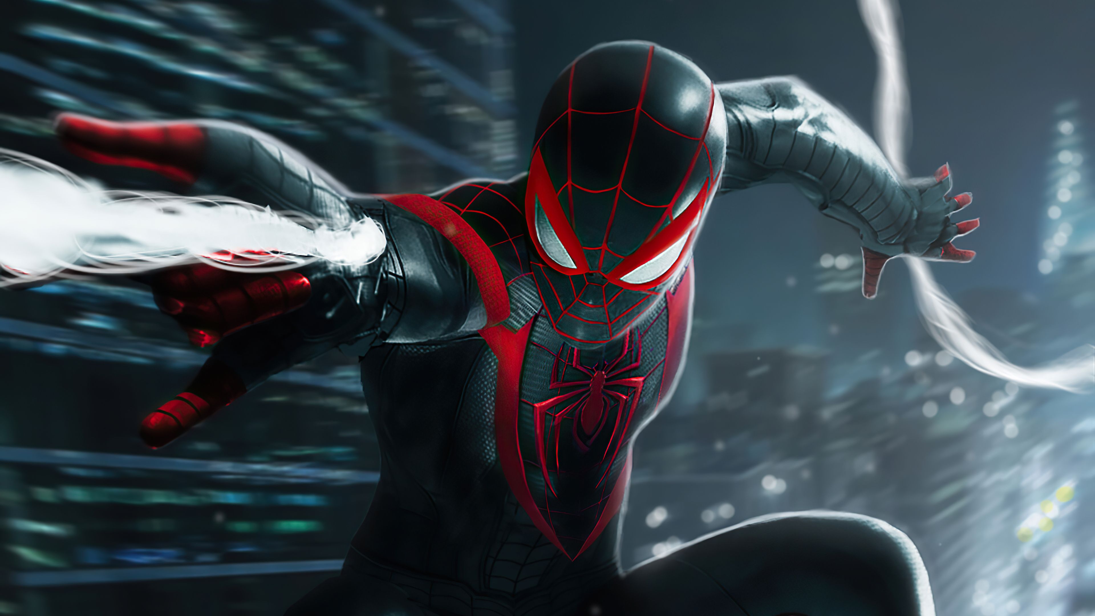 New Miles Morales PS5 phone wallpaper for a 2280 x 1080 resolution screen  Got any requests Let me know in the comments Check out my profile to see  the other sizes that