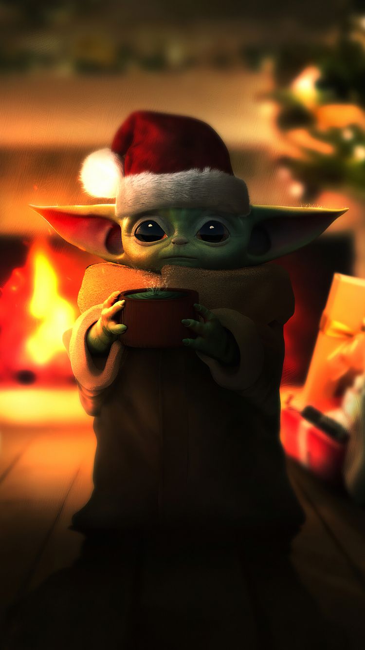 Baby Yoda Christmas iPhone iPhone 6S, iPhone 7 HD 4k Wallpaper, Image, Background, Photo and Picture