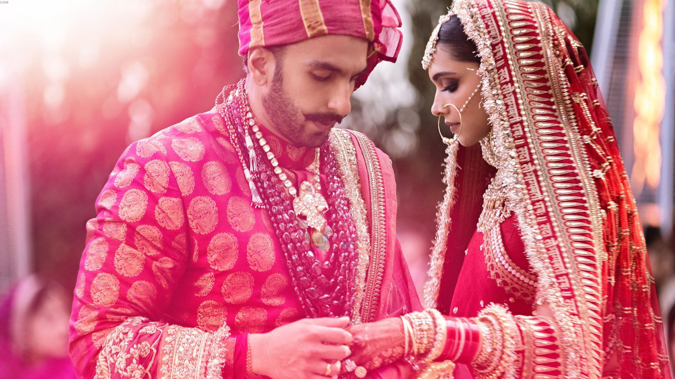 Marriage Ceremony Image of Ranveer Singh with Deepika Padukone