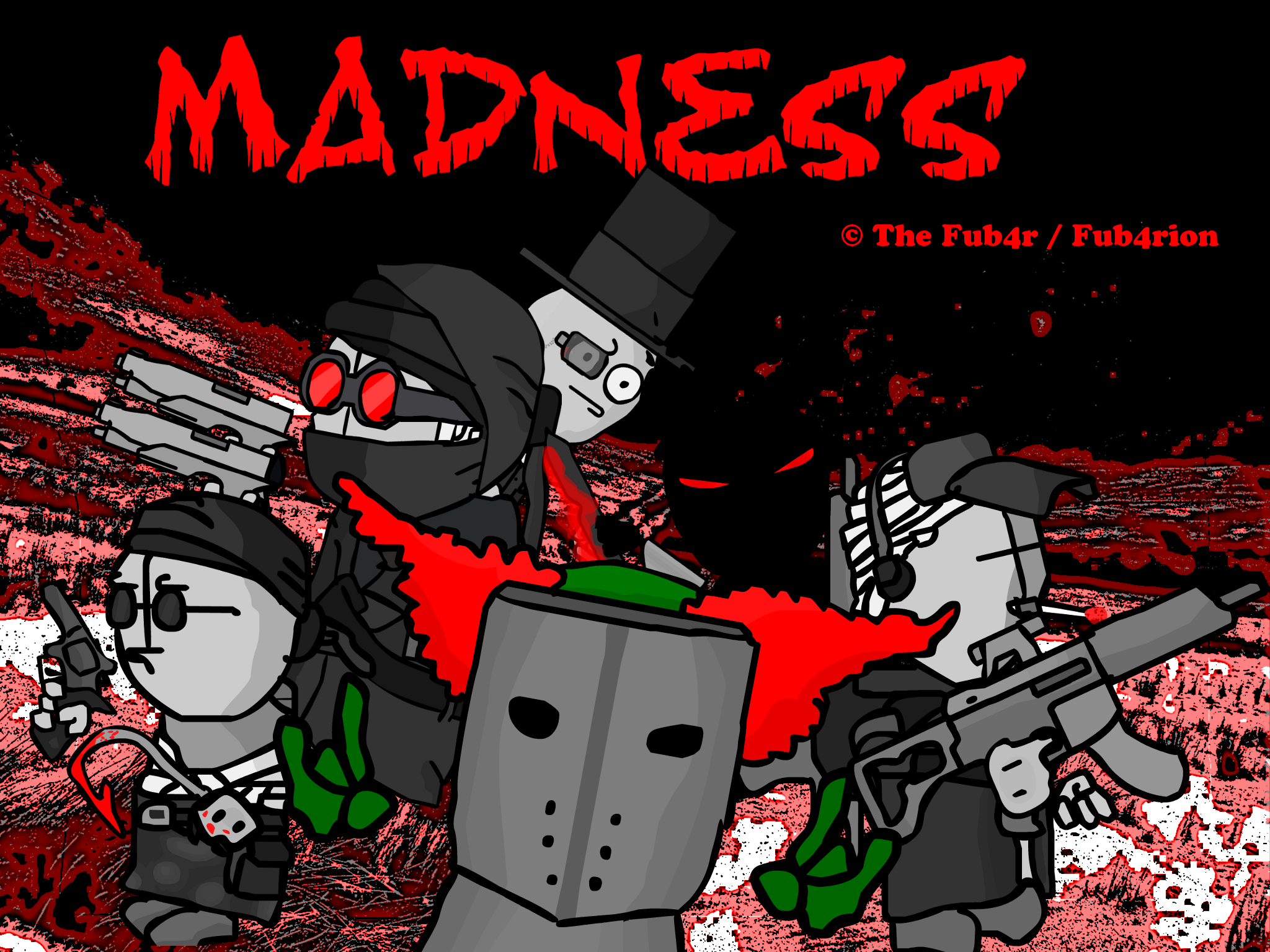 Download Madness Combat Background Red And Black Desktop
