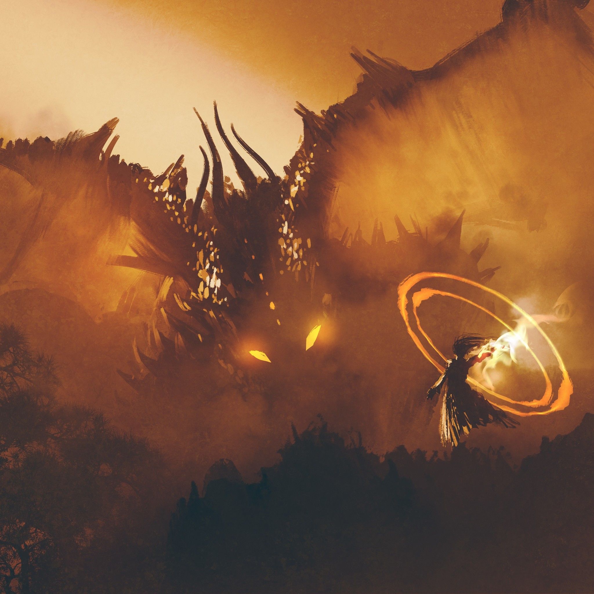 Fantasy Dragon Wizard