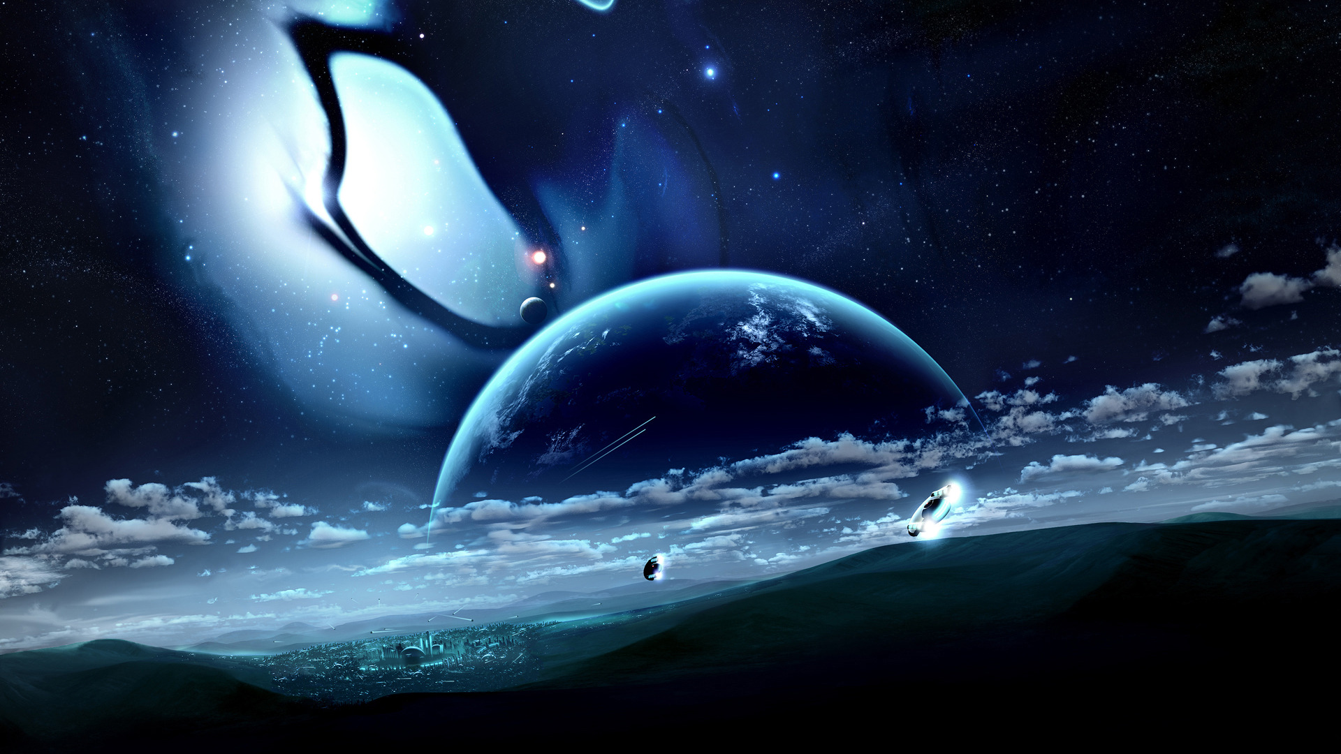 #planet, #Tithi Luadthong, #landscape, #space, #digital art, #science fiction, wallpaper