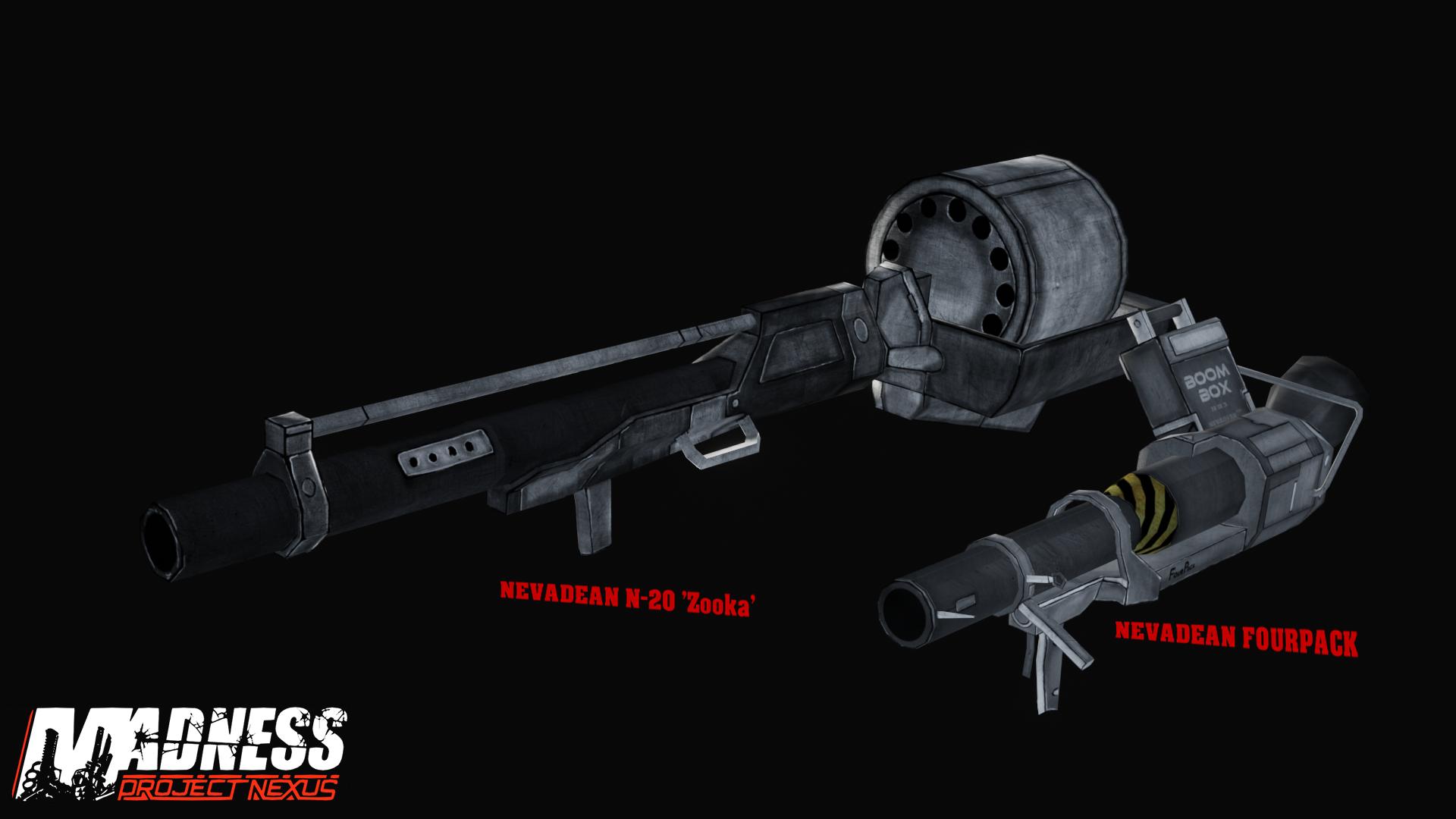 MADNESS: Project Nexus rocket launchers come in two flavors. #ProjectNexus2