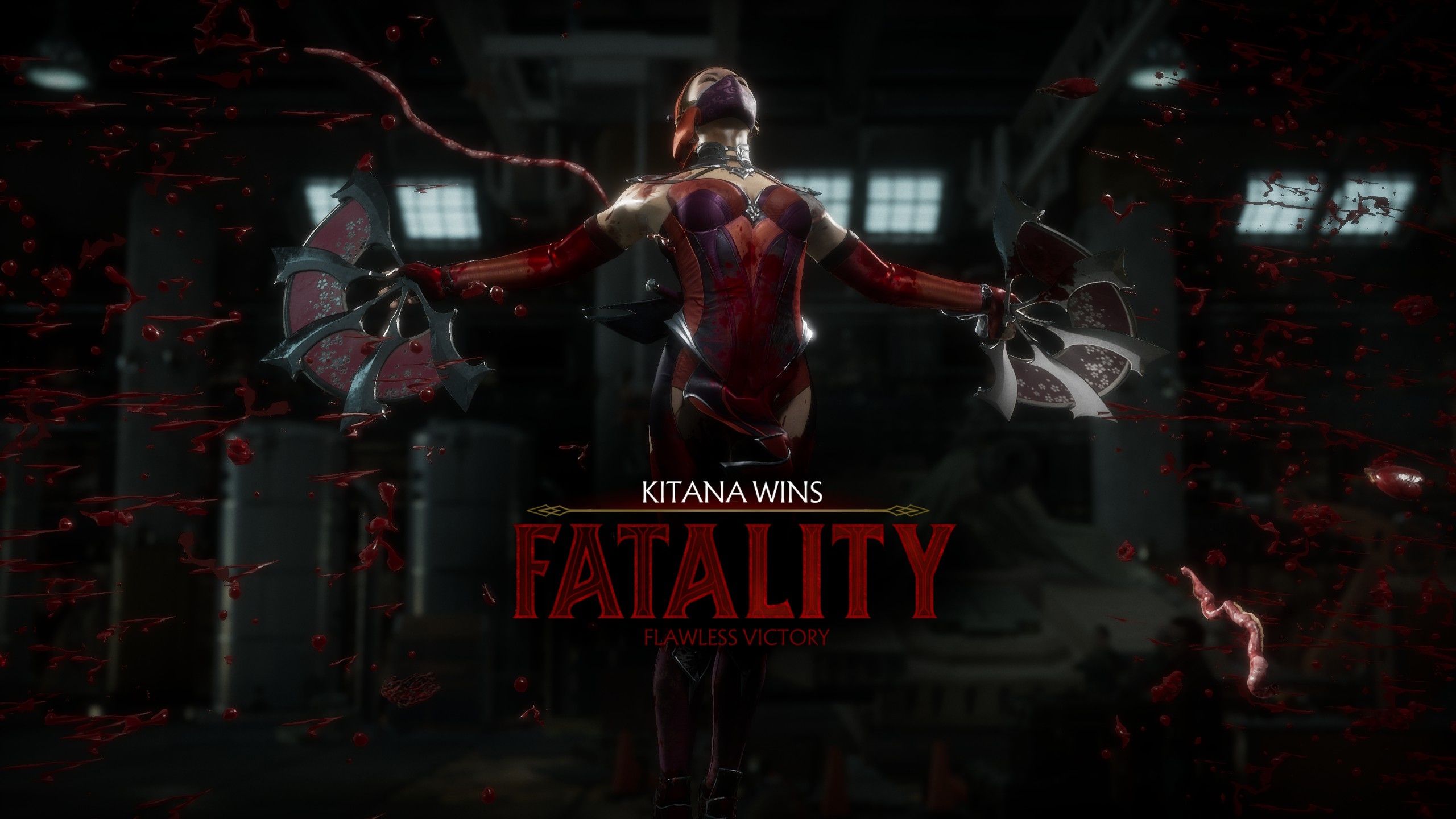 Kitana win screen if you want it for wallpaper!