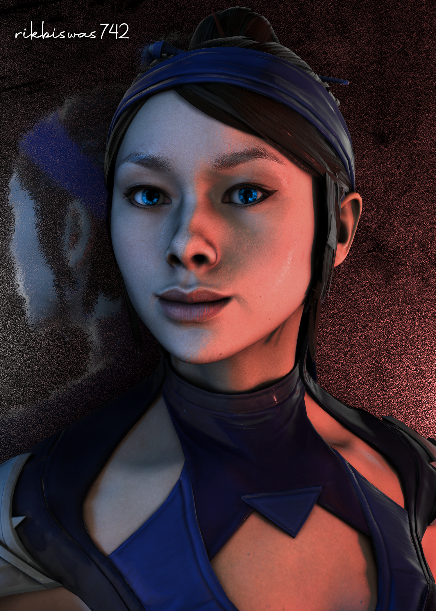 Made this render of Kitana from MK11. If you want some kind image( Wallpaper, DP, Banner, Thumbnail ) of any Character, DM me