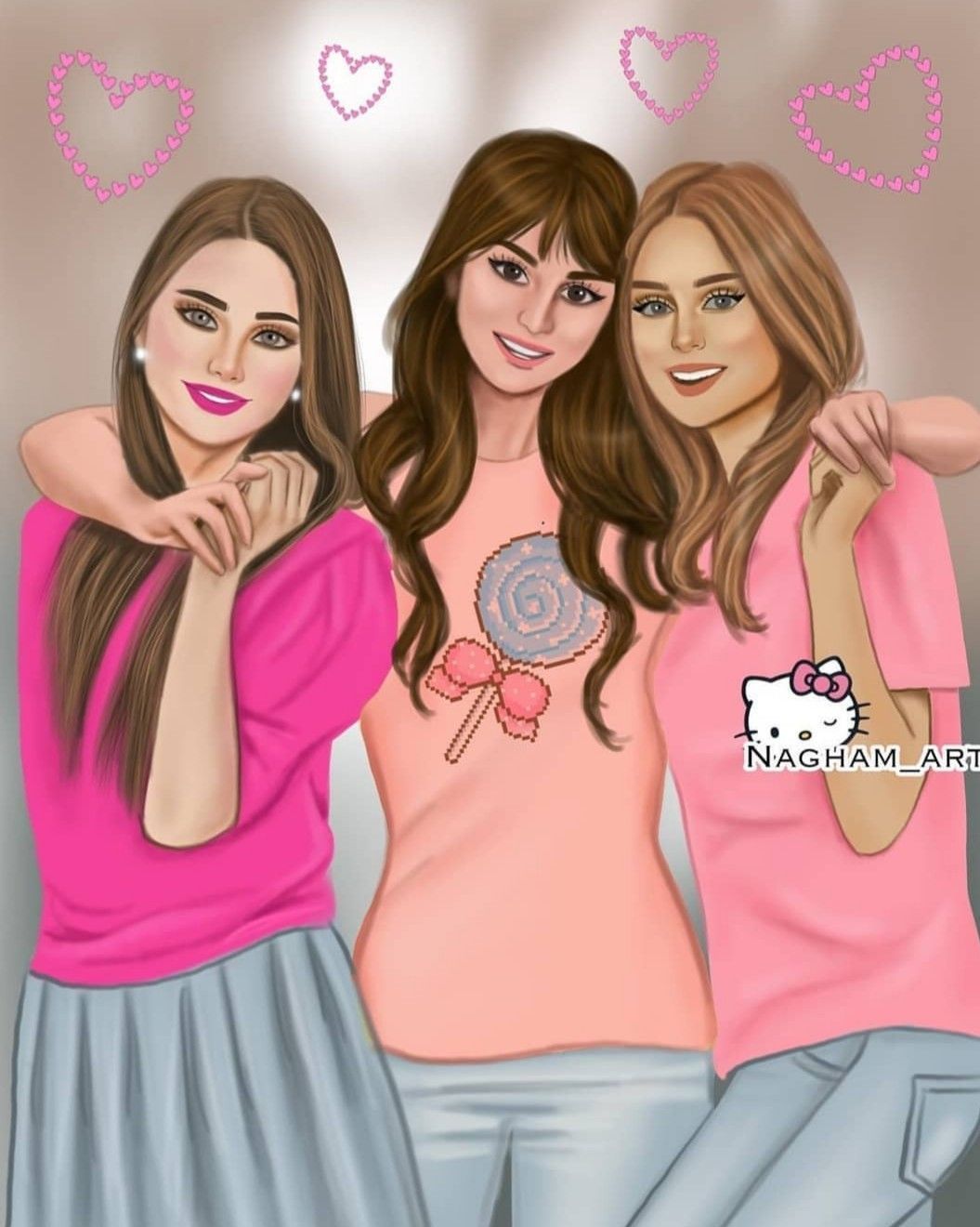 Friendship 3 Bff Drawings - Goimages Domain