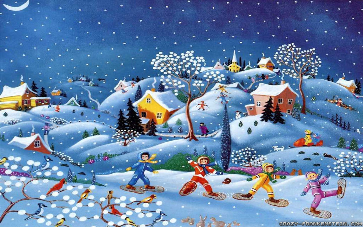 Winter Christmas wallpaper 2