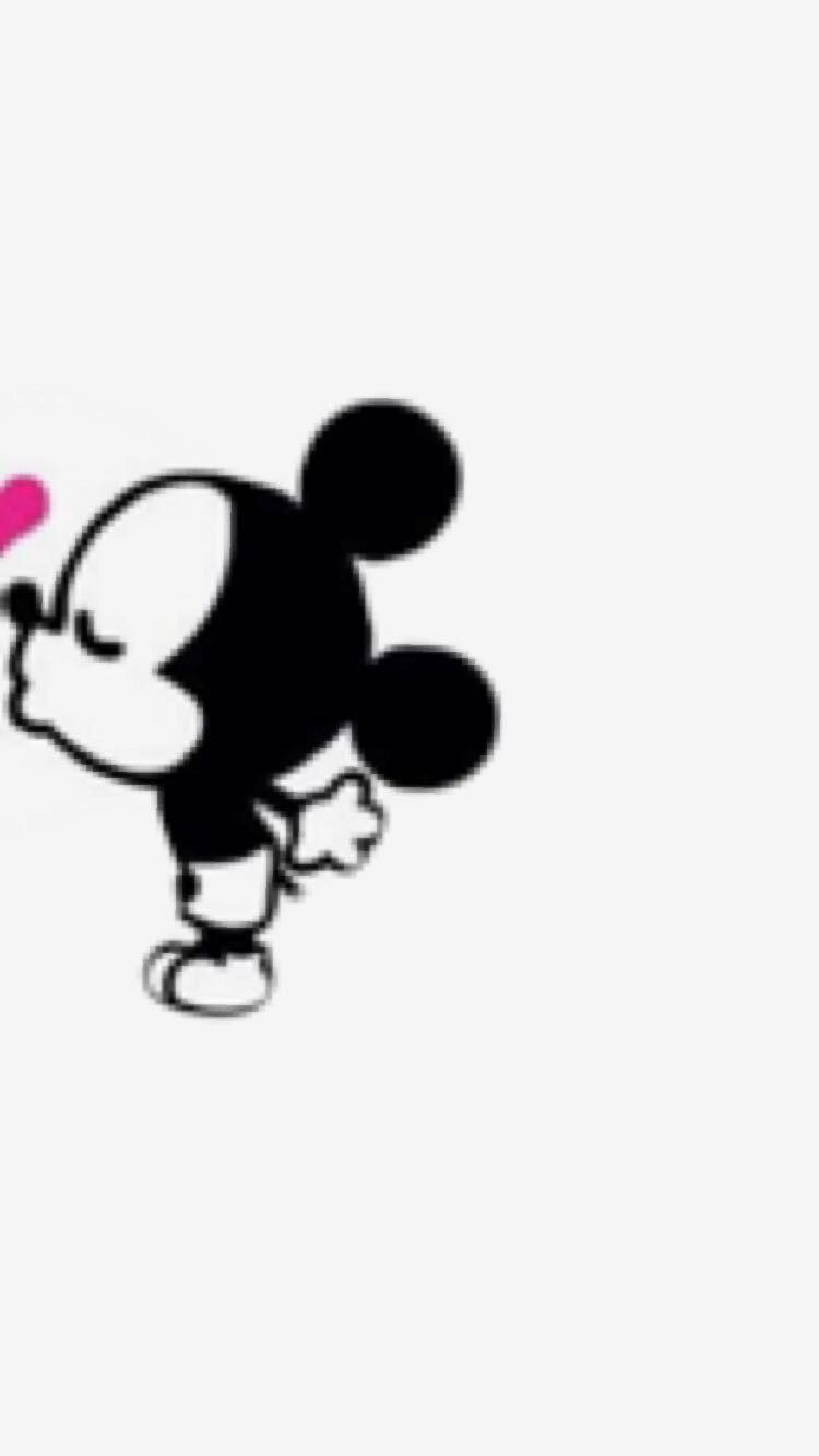 Boyfriend and girlfriend background (half). Mickey mouse tattoos, Mickey mouse wallpaper, Mickey mouse