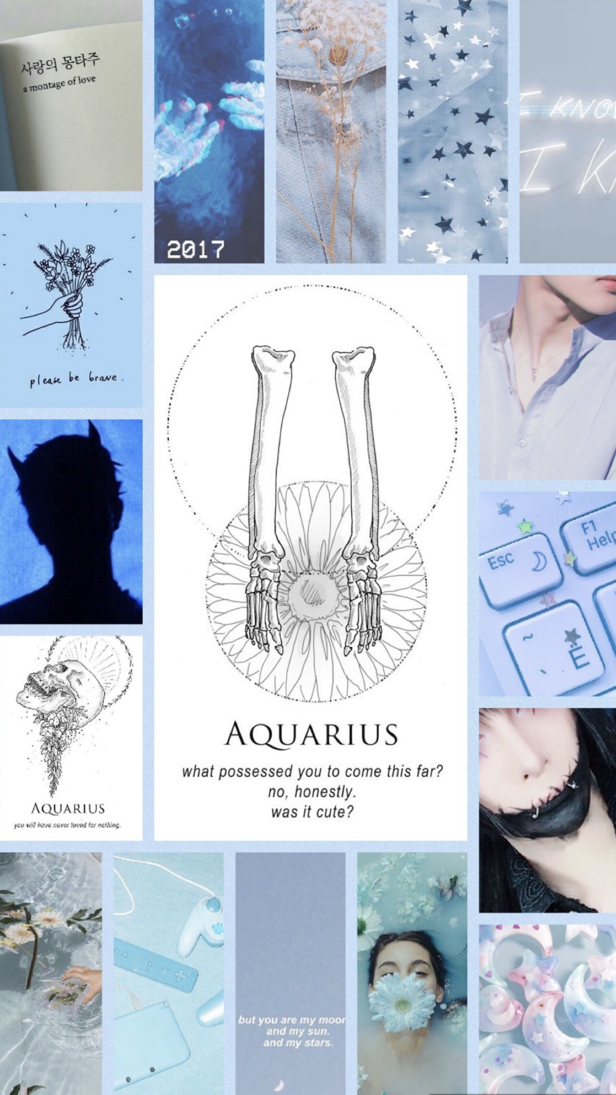 Aquarius aesthetic wallpaper. Aquarius aesthetic, Zodiac signs, Sun sign