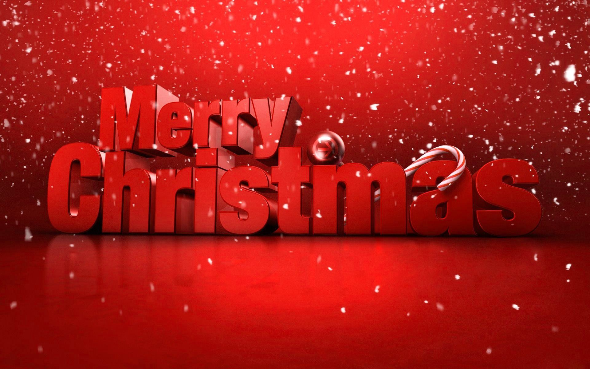 Download wallpaper merry christmas, 3D letters, Christmas, New Year red background for desktop with resolution 1920x1200. High Quality HD picture wallpaper