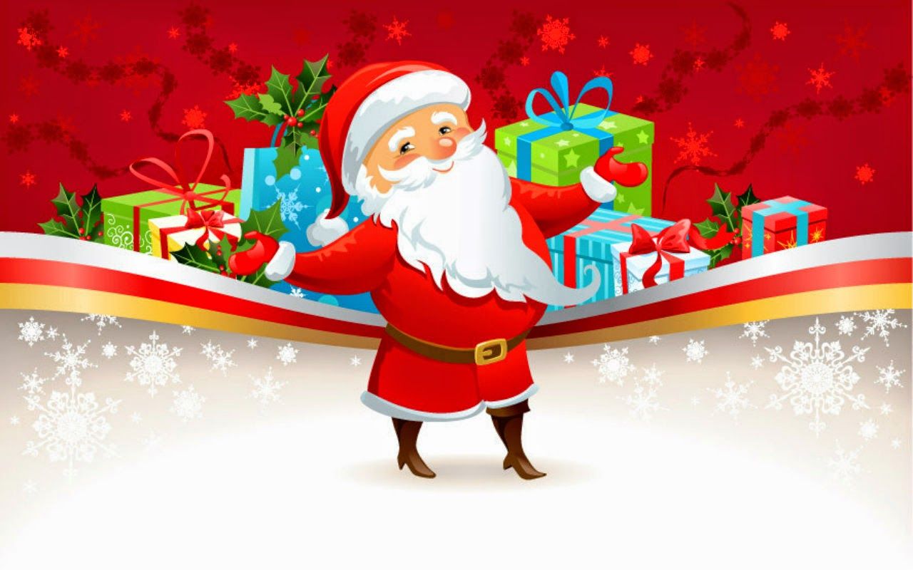 Christmas Santa Claus Claus Toys Cartoon Wallpaper & Background Download