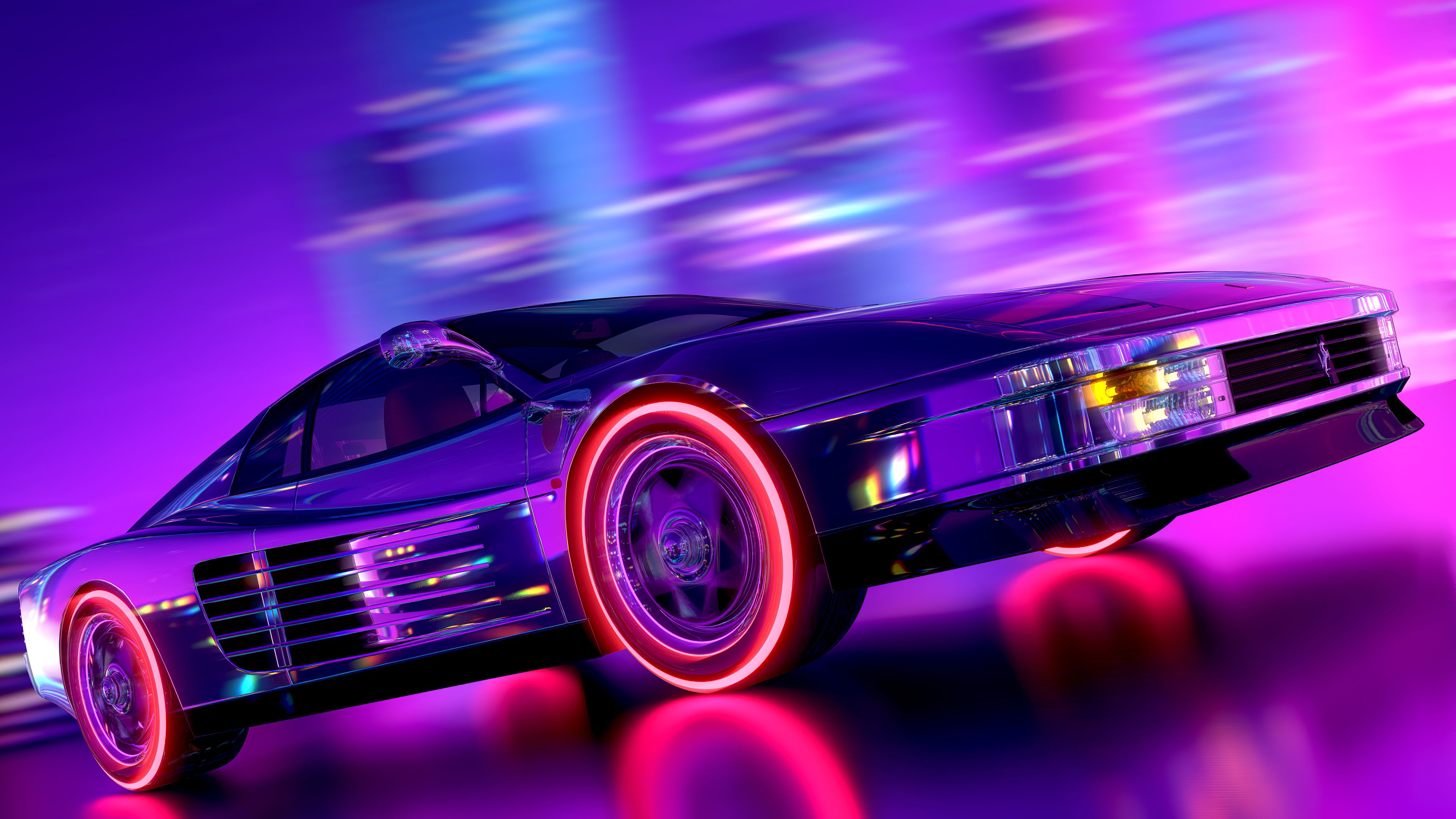 Retrowave Car Night 4k, HD Artist, 4k Wallpaper, Image, Background, Photo and Picture