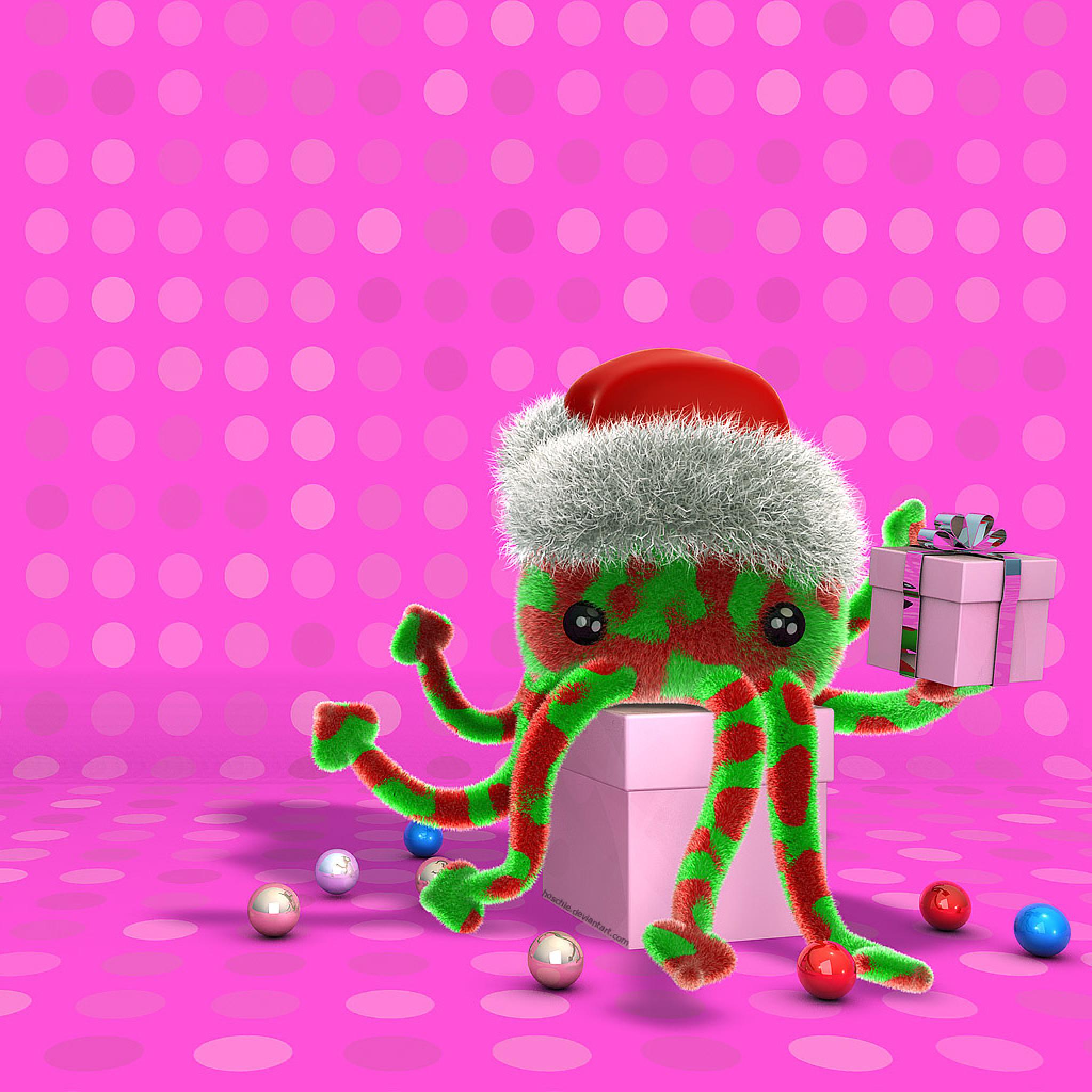 Fun Humor Octopus And Funny Christmas Gifts IPhone HD Wallpaper Free