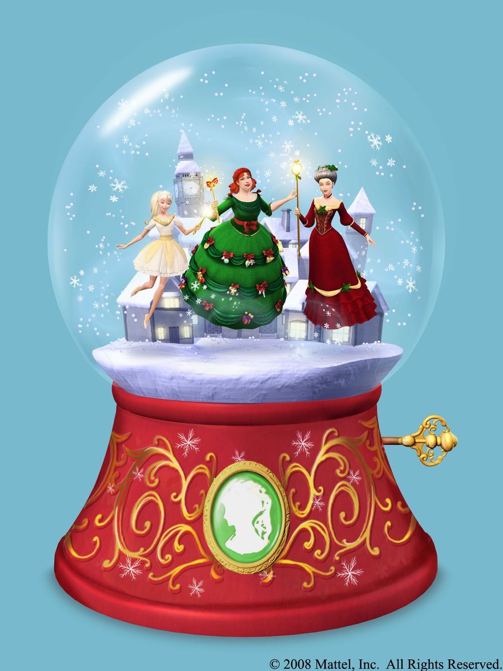 Barbie in A Christmas Carol. Christmas snow globes, Barbie movies, Snow globes