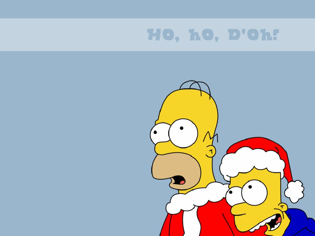 Simpsons Christmas Wallpaper