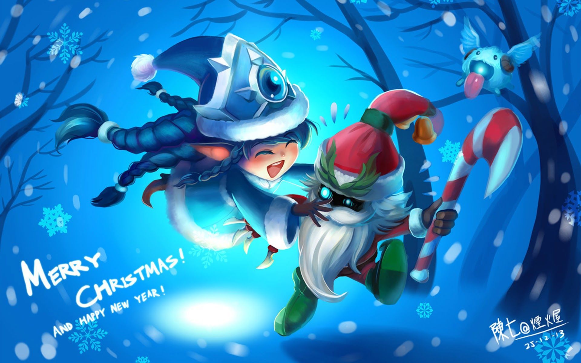 League Of Legends Christmas Wallpapers Wallpaper Cave
