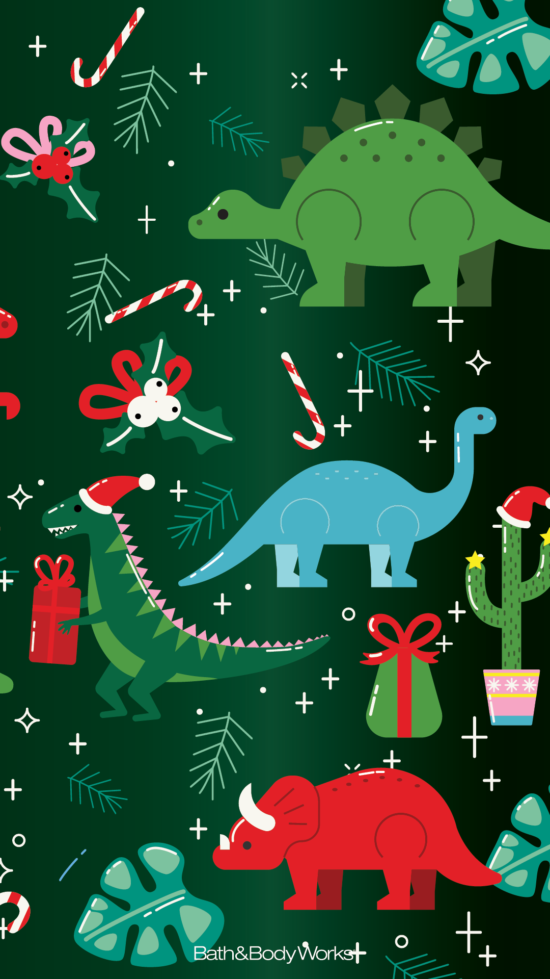 2015, Wallpaper, Dino Run, Festive