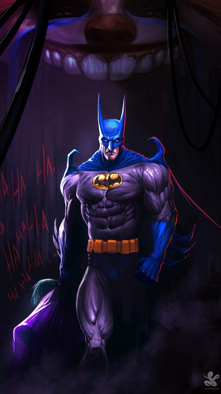 The Evil Batman iPhone Wallpaper. Evil batman, Batman wallpaper, Batman