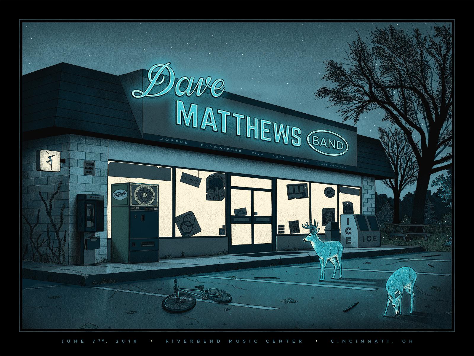 Poster I made for Dave Matthews Band for their show in Cincinnati last night
