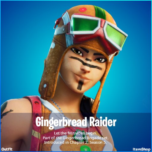 Gingerbread Raider Fortnite wallpaper