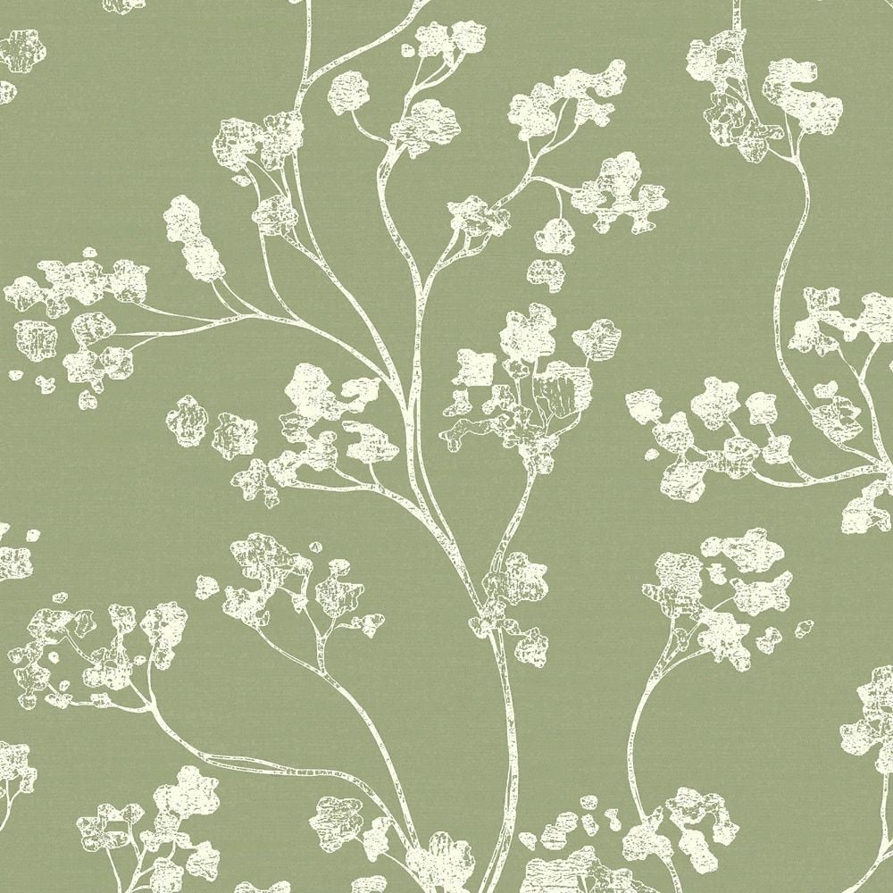 Green Floral Wallpaper Free Green Floral Background