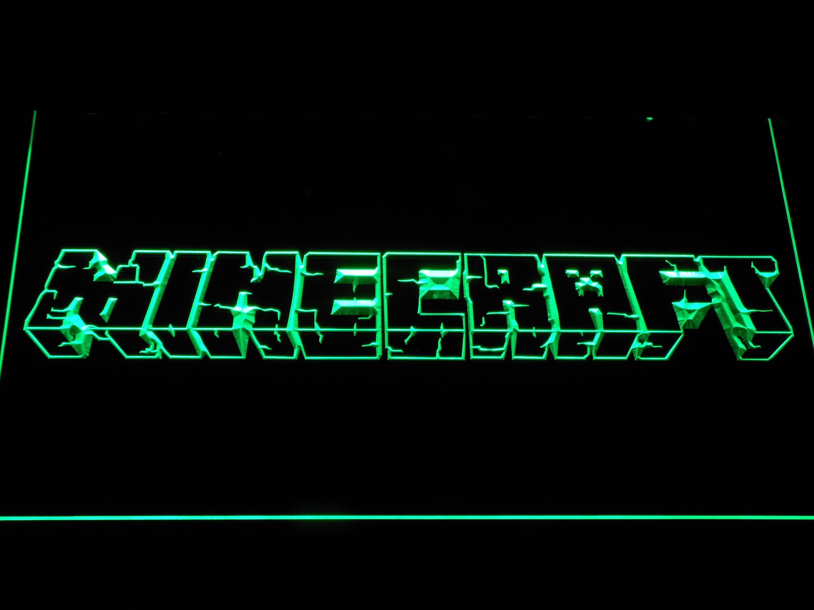 Minecraft LED Neon Sign. Neon signs, Led neon signs, Cool bedroom accessories