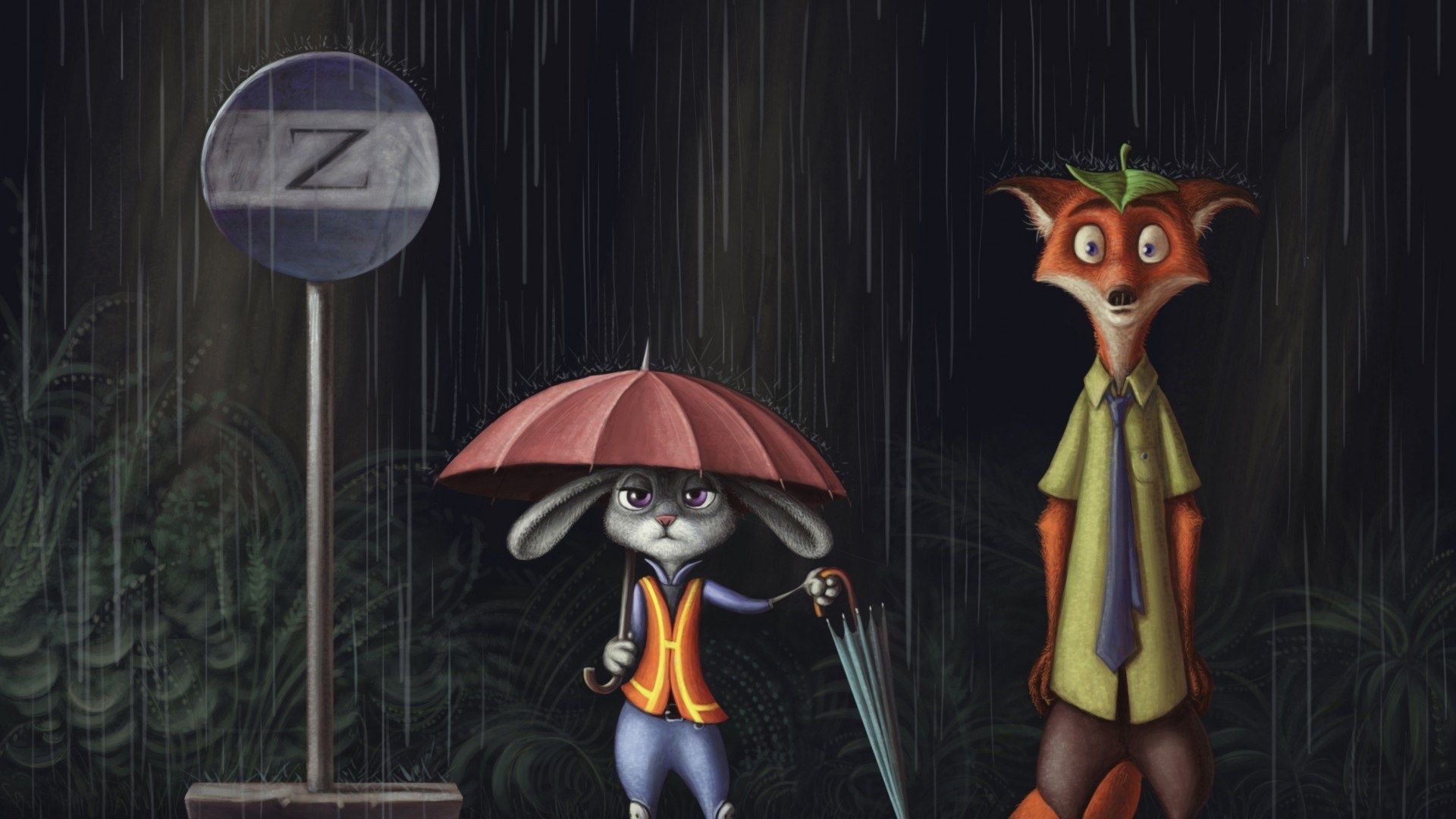 Download Wallpaper Hops Judy and Nick Wilde, Zootopia (2560x1600). The Wallpaper, photo