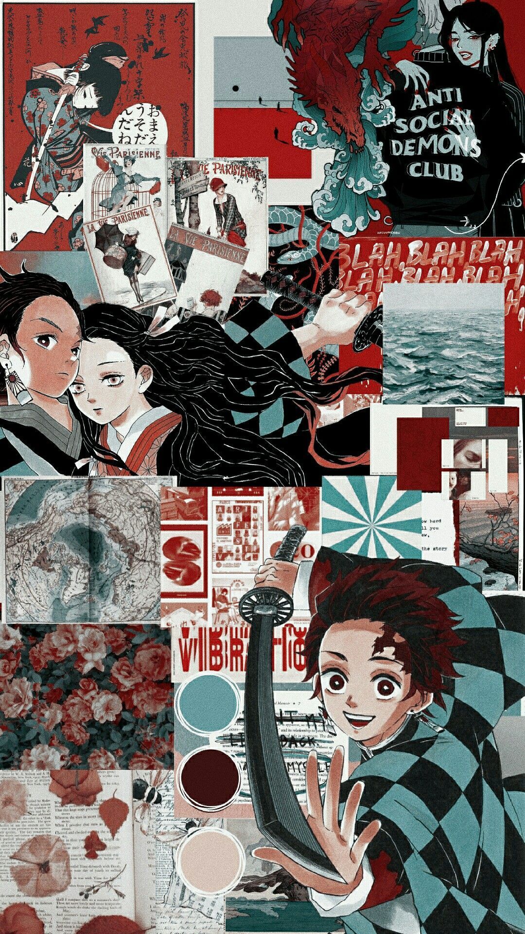 Tanjiro, Nezuko, Zenitsu e Inosuke wallpaper.  Wallpapers bonitos, Animes  wallpapers, Wallpaper