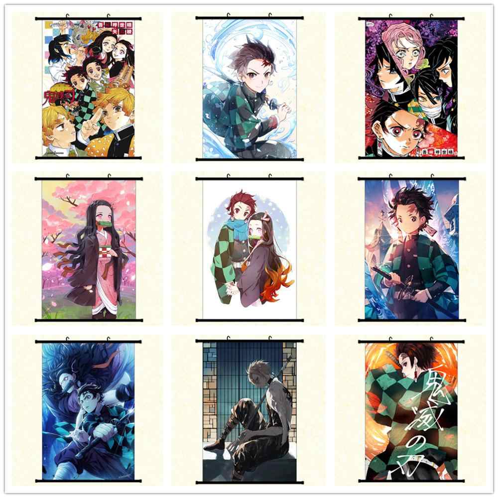 Demon Slayer: Kimetsu no Yaiba Anime Manga Wall Scroll Painting Picture Wallpaper Stickers Poster. Painting & Calligraphy