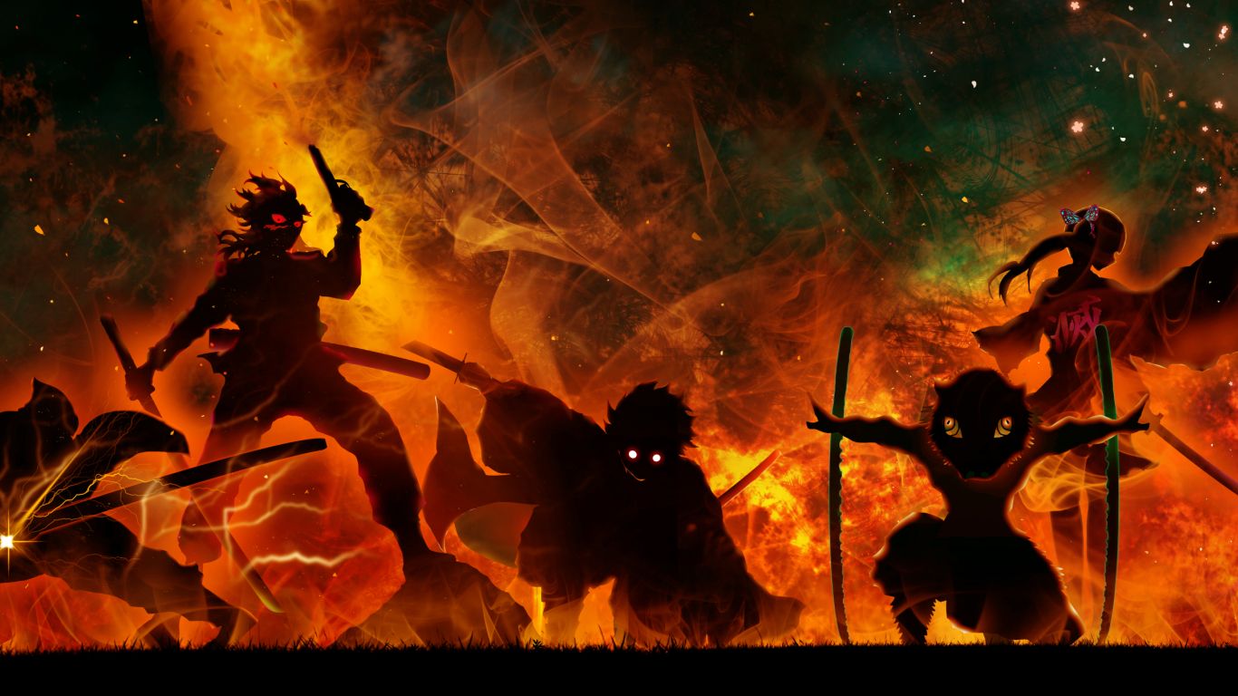 Demon Slayer Collage Wallpapers - Wallpaper Cave