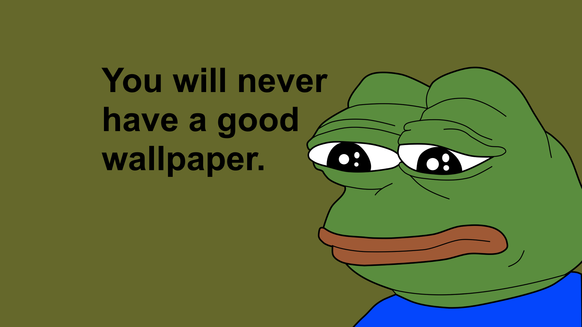 You Will Never Have A Good Wallpaper Meme Wallpaper & Background Download