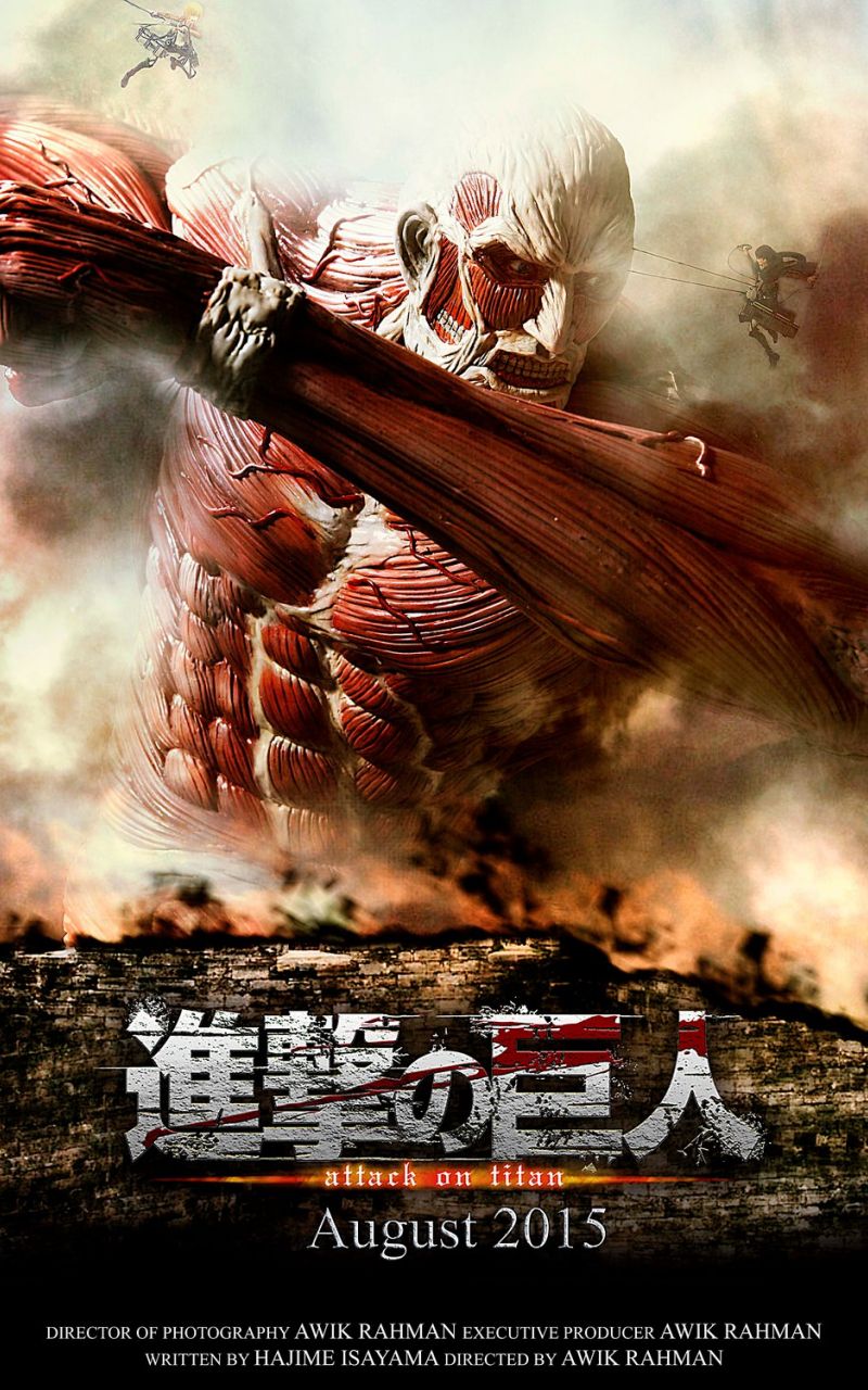 Free download Attack on Titan Live Action Poster Fan made by awikrahman on [1024x1499] for your Desktop, Mobile & Tablet. Explore Attack on Titan Live Wallpaper. Shingeki no Kyojin