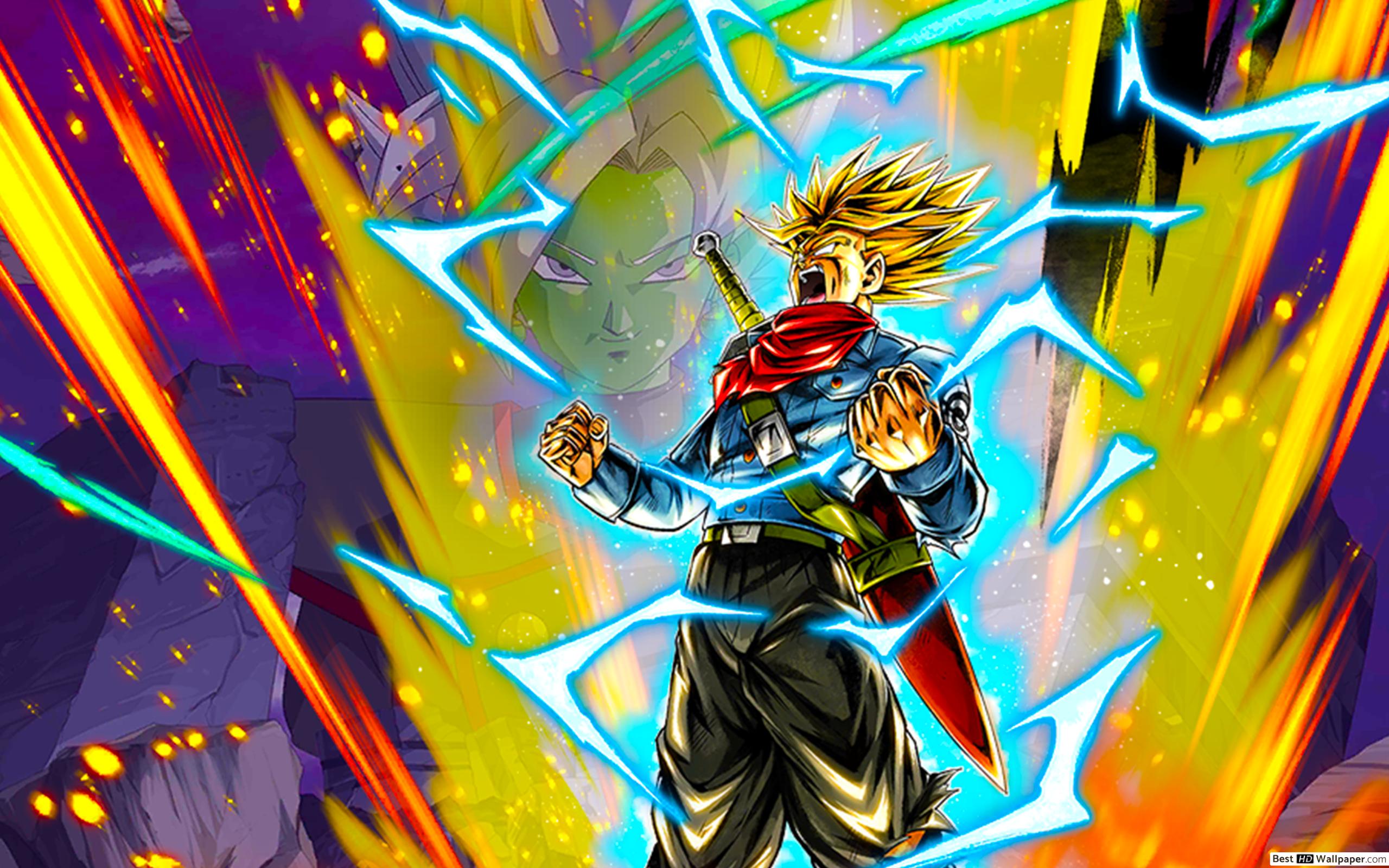 Super Saiyan Rage Trunks from Dragon Ball Super 4K HD wallpaper download