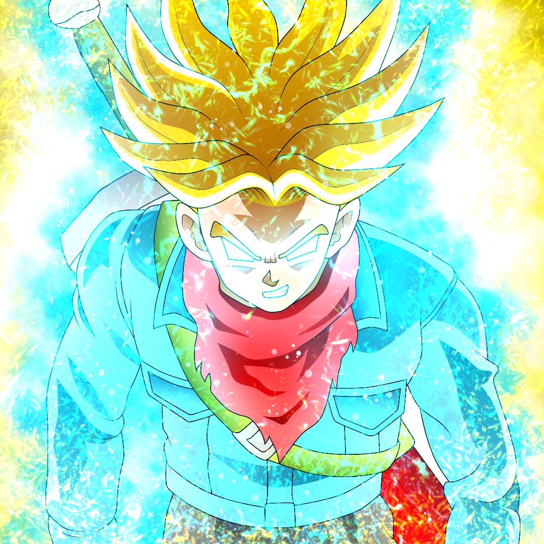 Rage Trunks, dbs, HD wallpaper