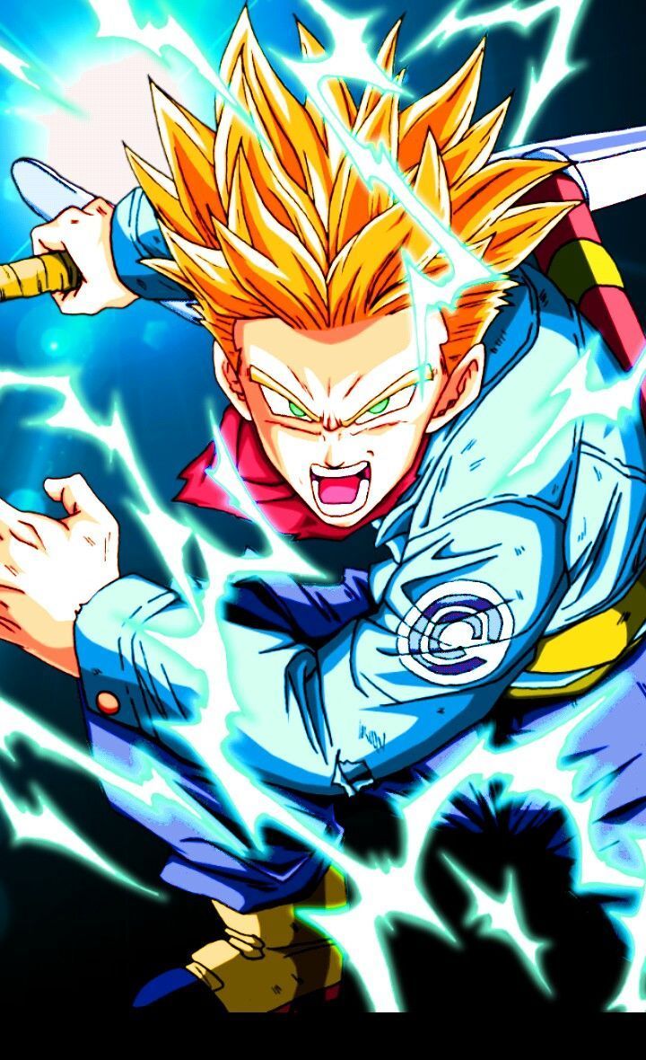 SSJ RAGE TRUNKS, dbz, HD phone wallpaper