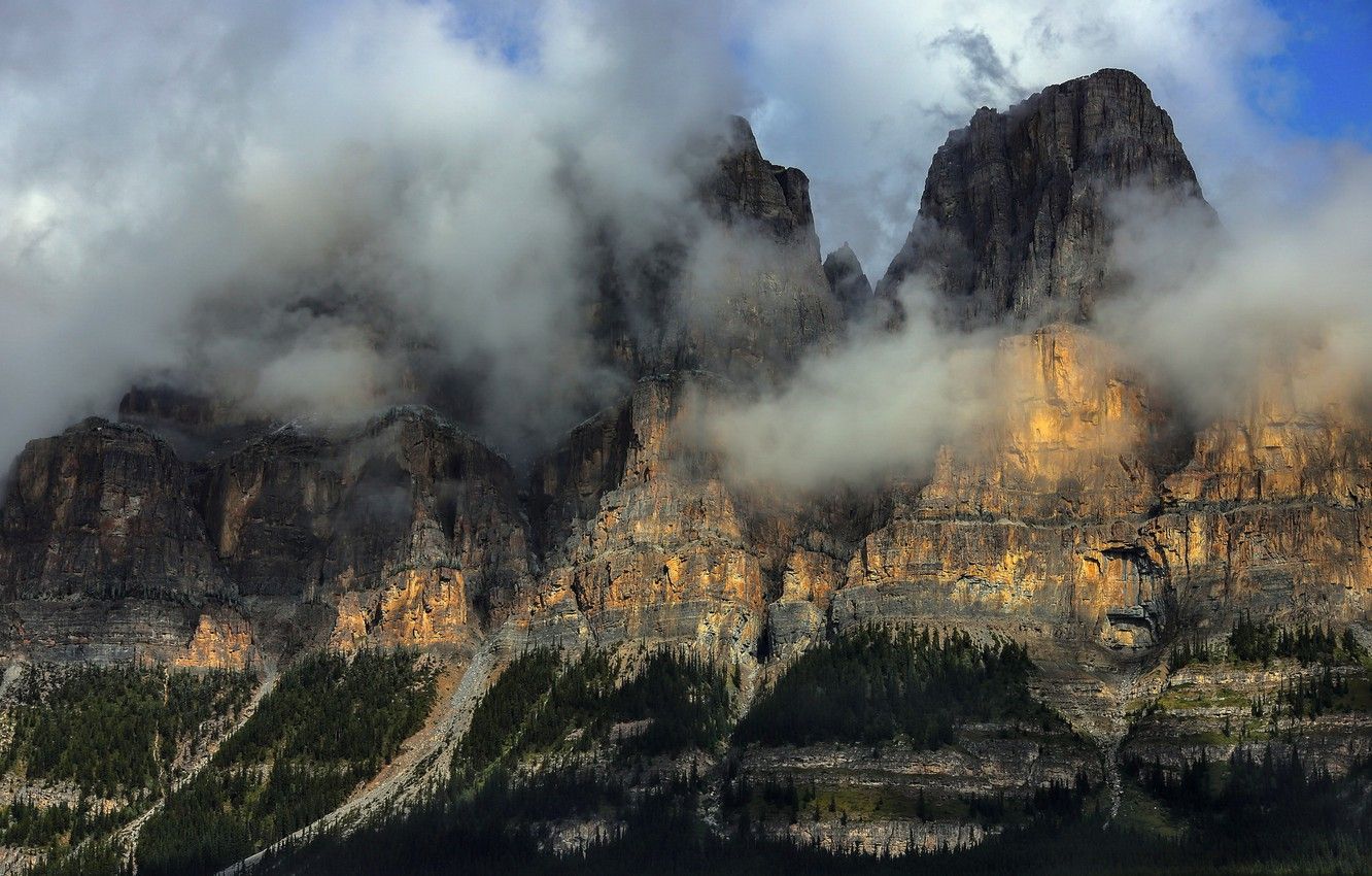 Wallpaper Banff national park, rockies, Castle mountain image for desktop, section природа