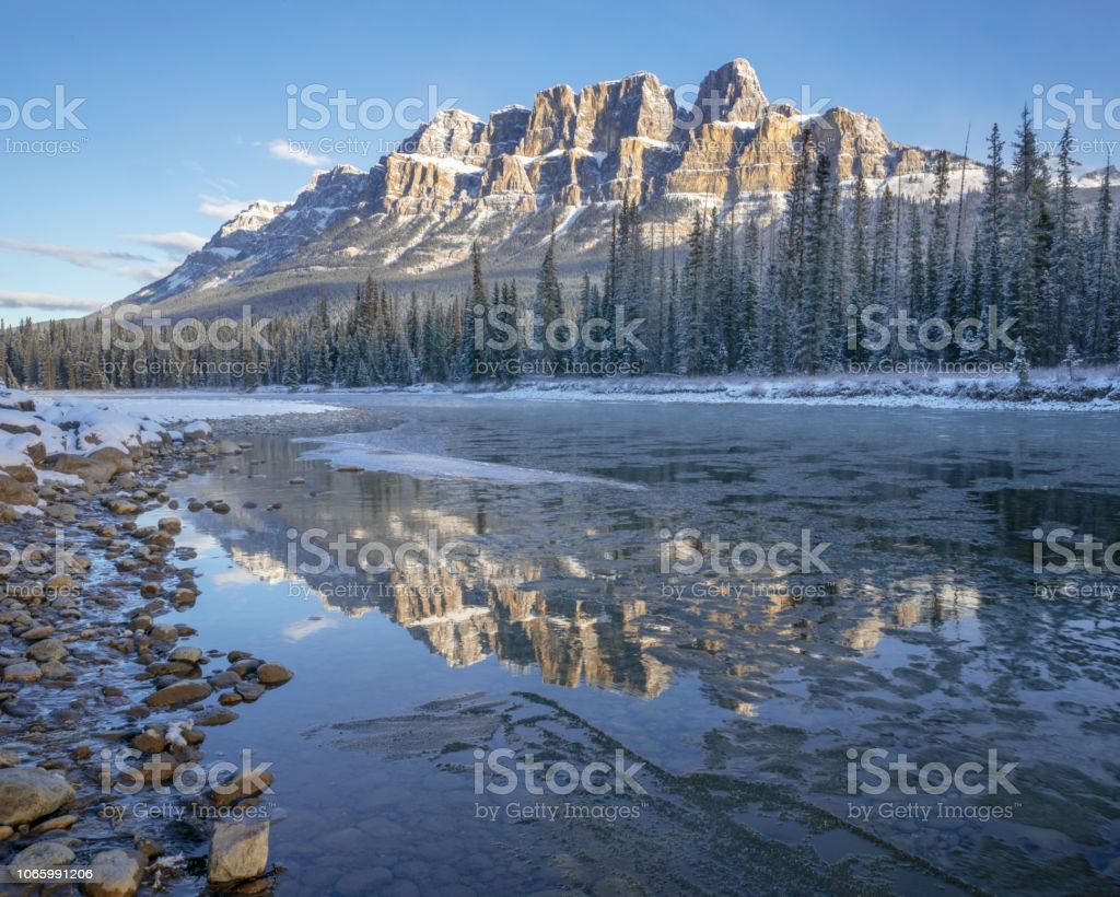 Castle Mountain In Banff National Park Image Now