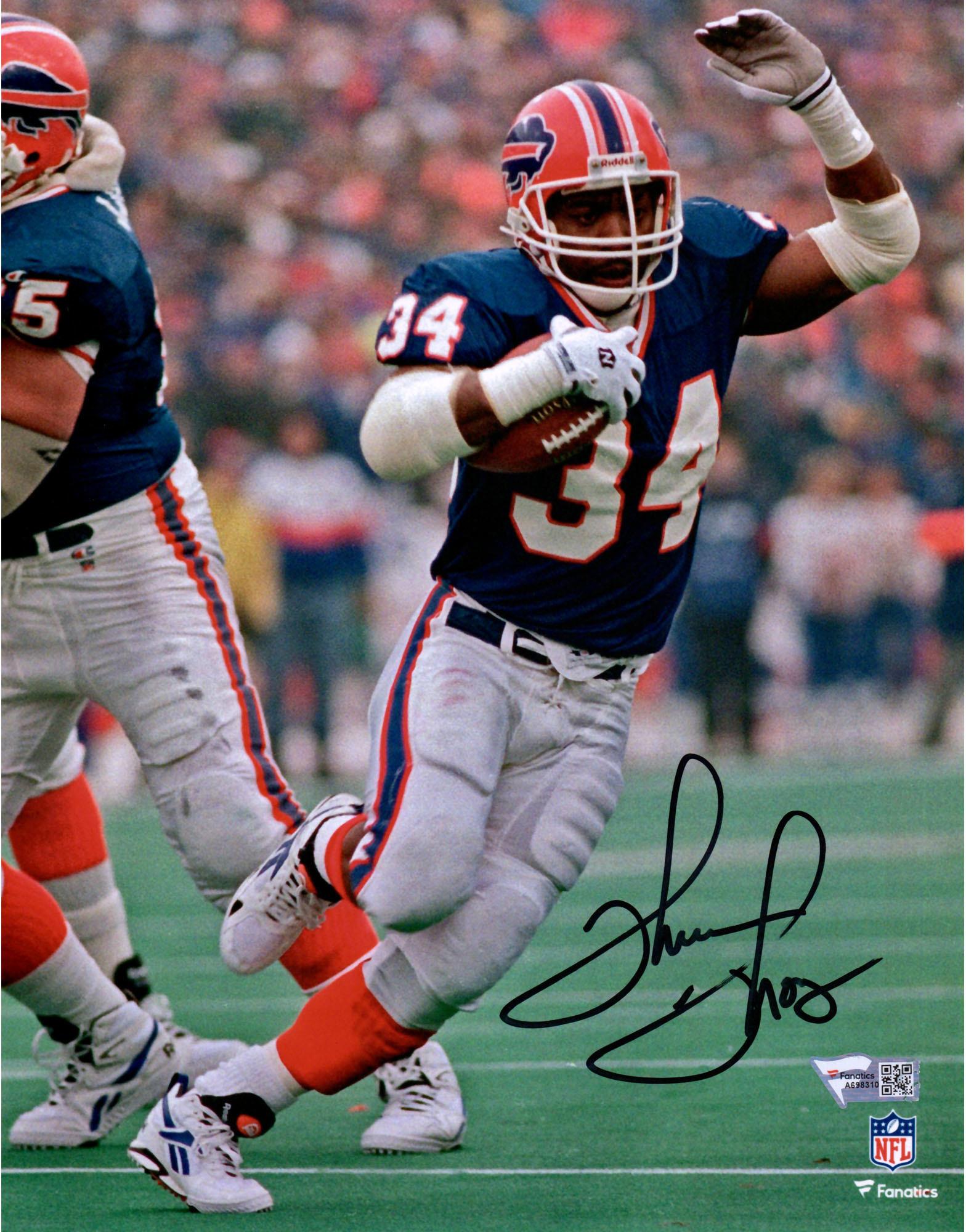 Thurman Thomas Buffalo Bills Autographed 8 x 10 Vertical Photograph Authentic Certified