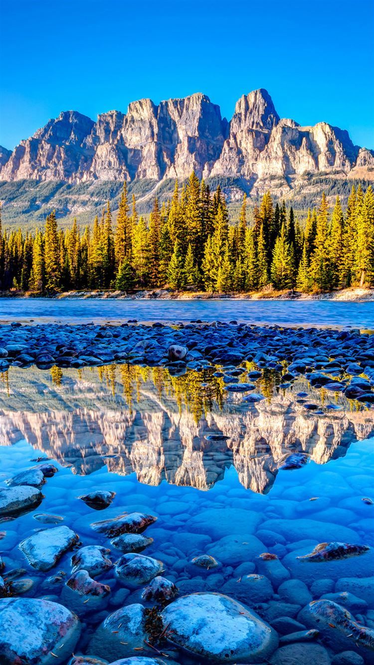 Beautiful Banff National Park iPhone 8 Wallpaper Free Download