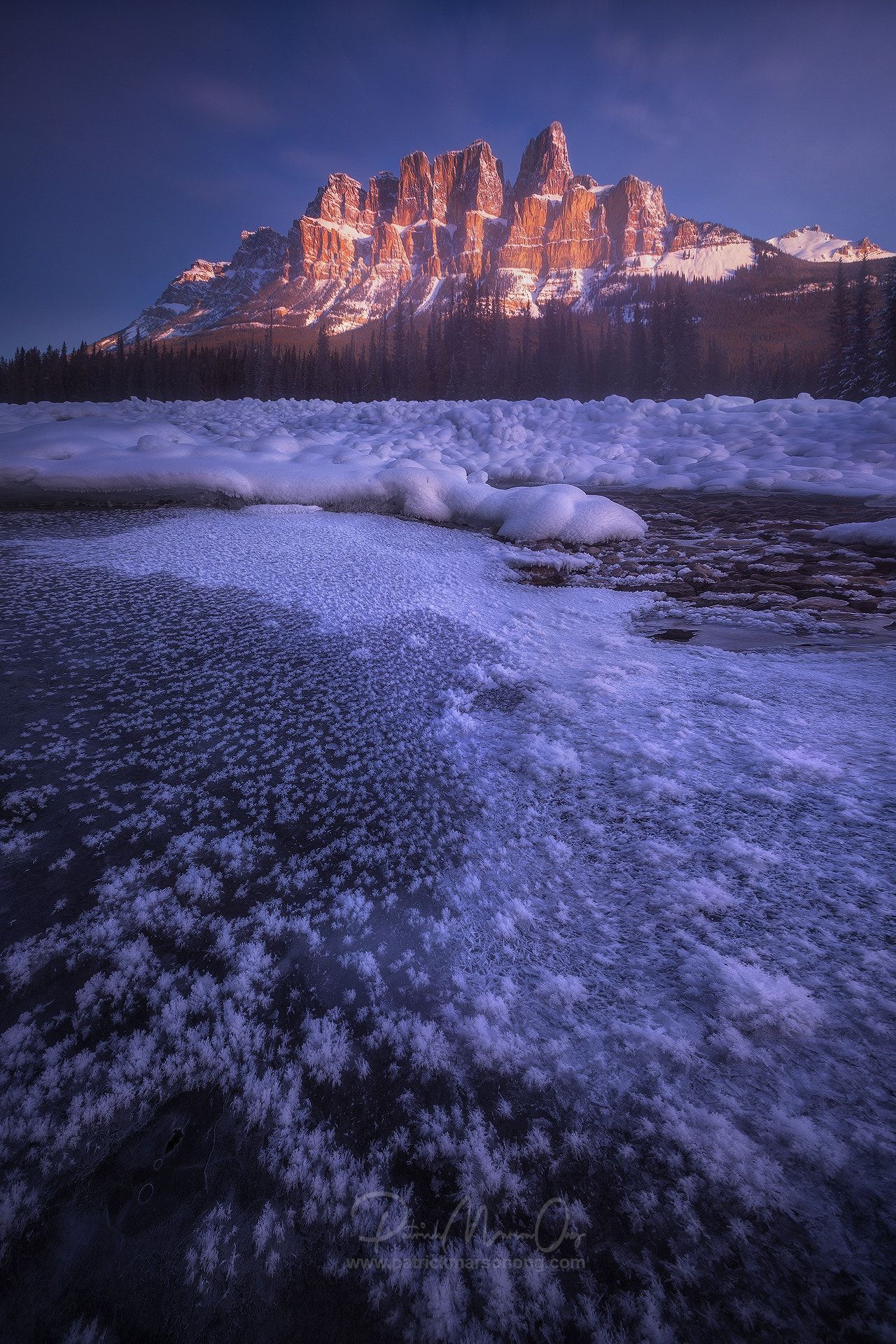 Cold's something to cool down that summer heat. This is Castle Mountain located within Banff National Park in. Cool landscapes, Landscape, Landscape photo