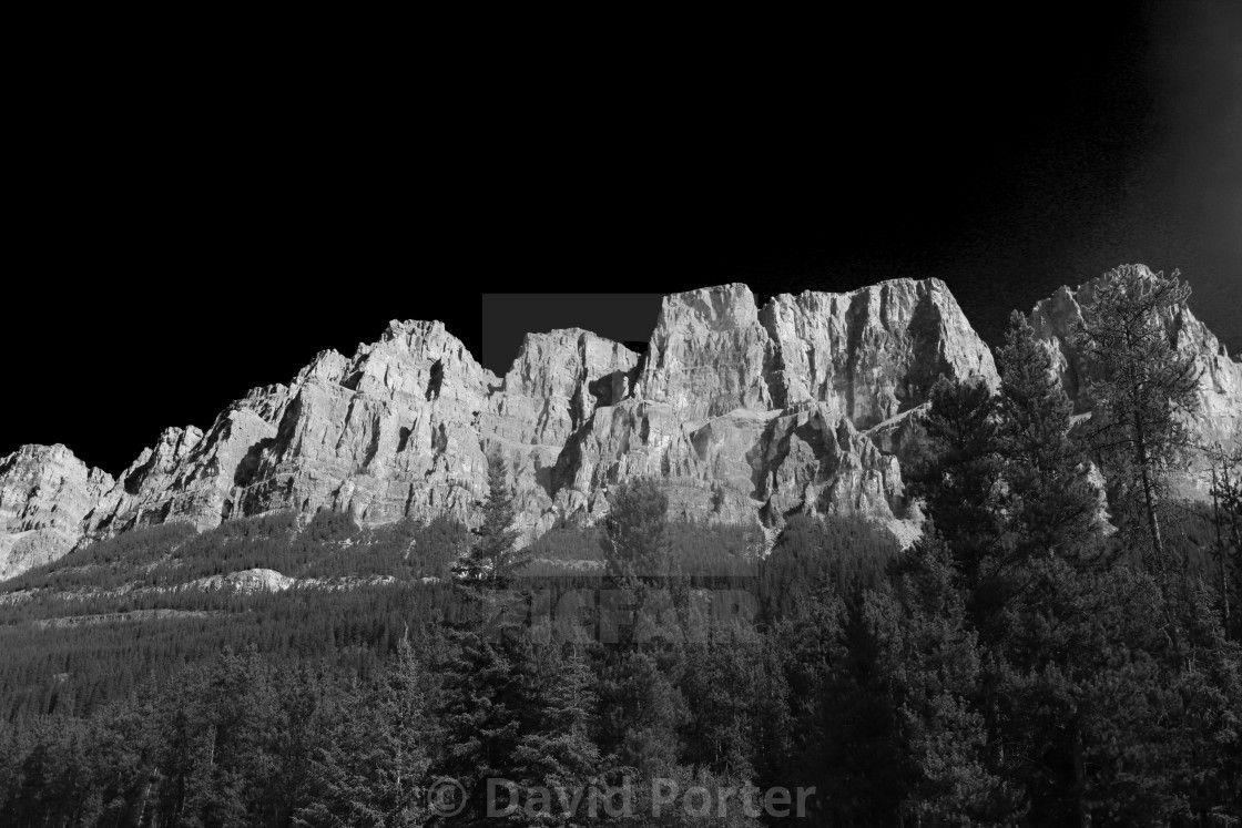 Castle Mountain, Rocky Mountains, Banff national Park, Alberta, Canada., download or print for £20.00