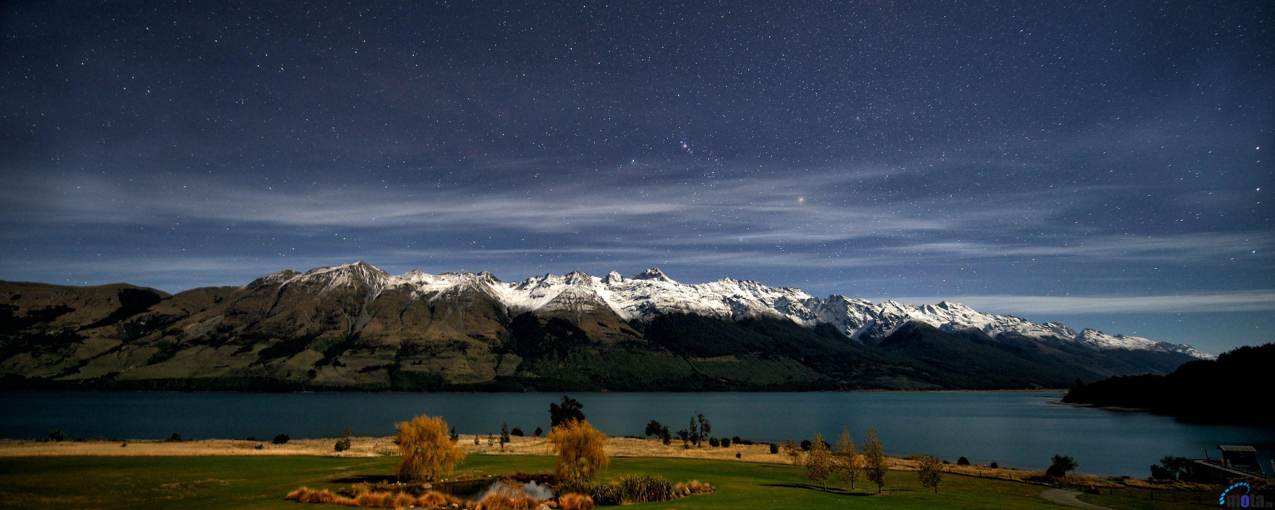 Free download Desktop wallpaper Silent night Lake Wakatipu near Queenstown New [2560x1024] for your Desktop, Mobile & Tablet. Explore 2560 x 1024 Space Wallpaper. Panoramic Wallpaper Dual Screen Windows