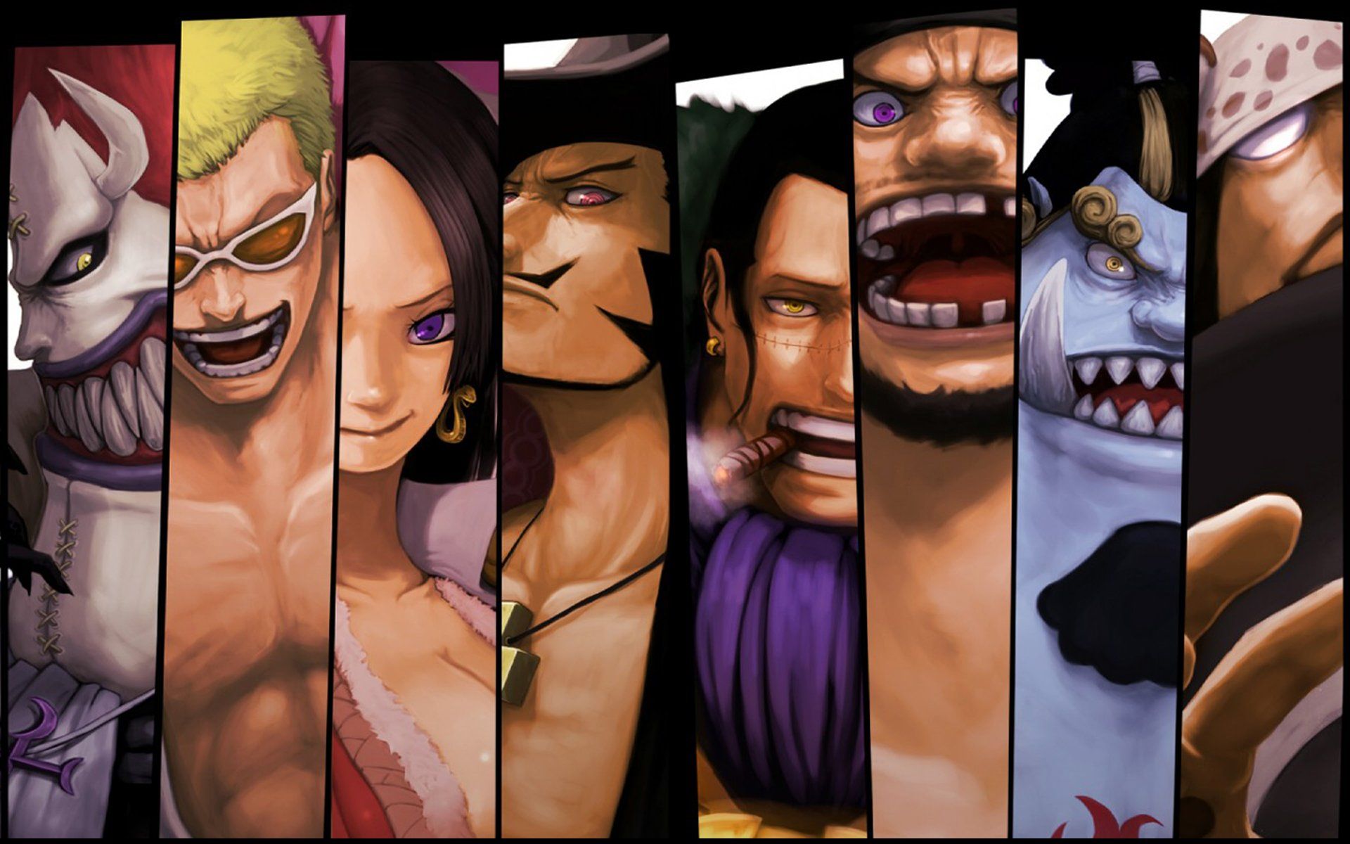 Anime One Piece Shichibukai (One Piece) Bartholomew Kuma Jinbe (One Piece) Marshall D. Teach Crocodile (One Piece) Dracule Mihawk Boa Han. One Piece. Pinte