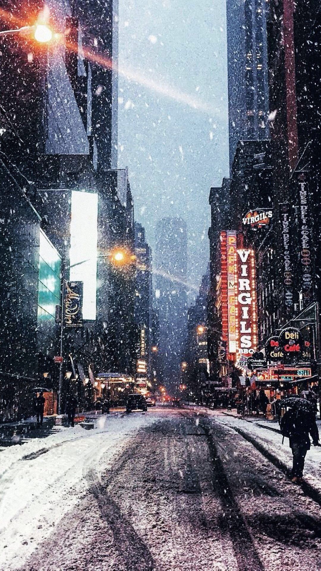 75 New York Winter Wallpaper Iphone Gambar Terbaik Postsid