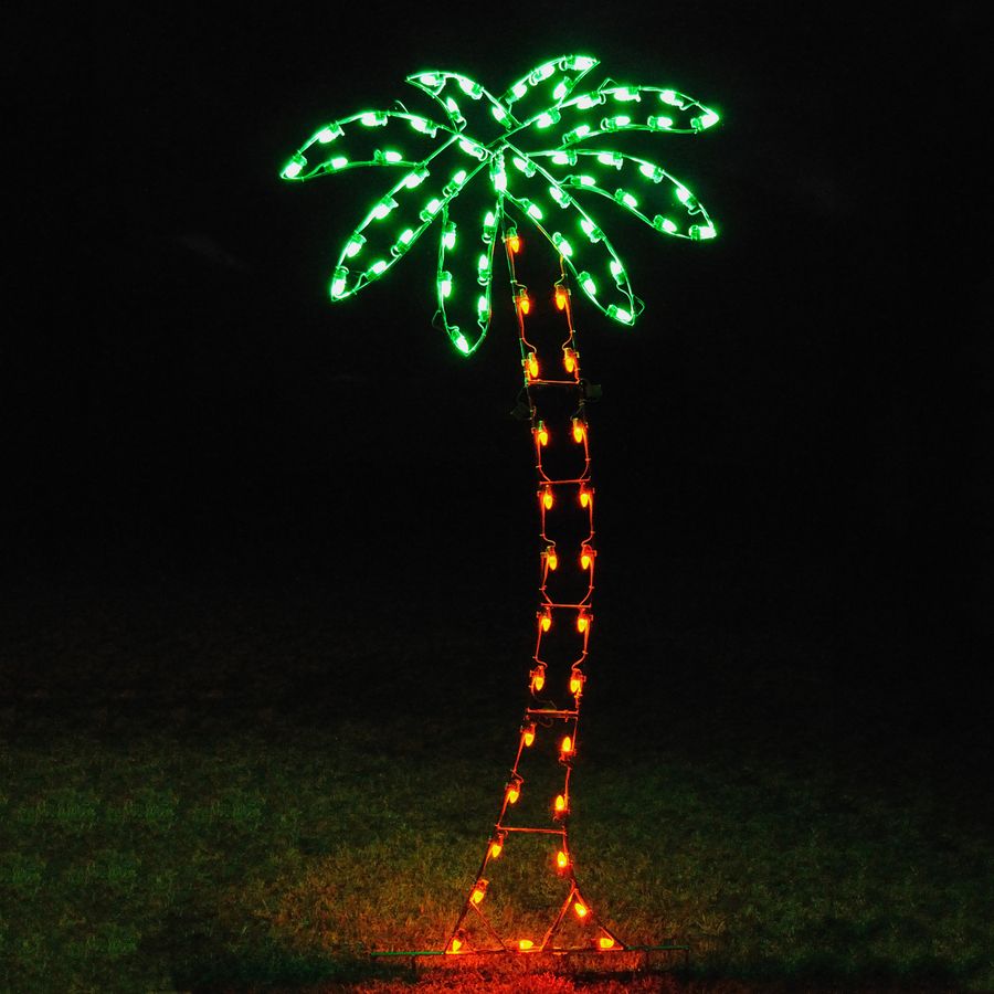 Christmas Light Up Palm Tree