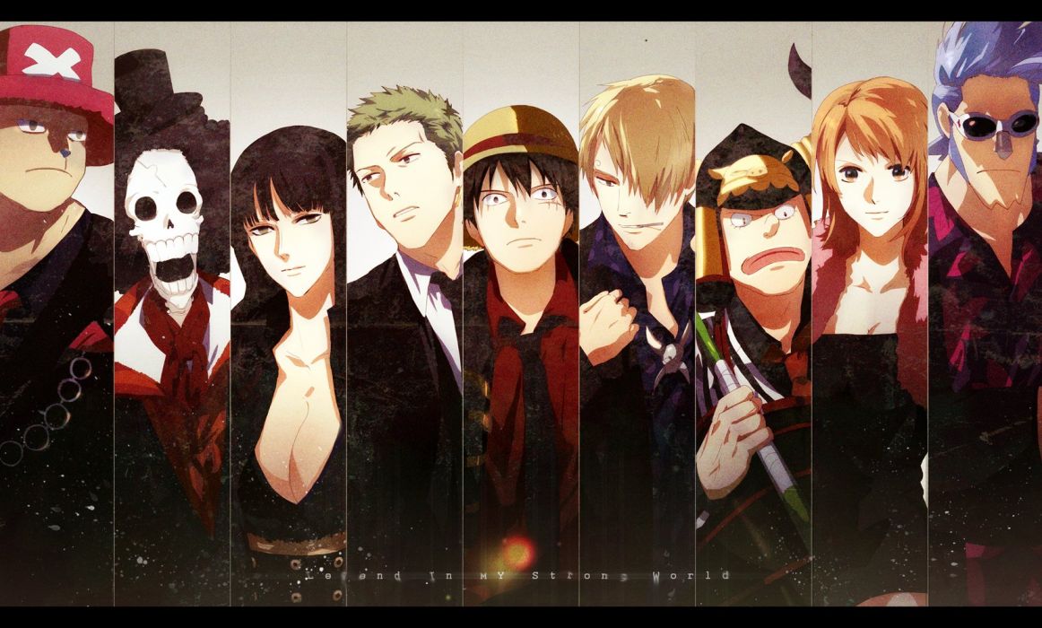 One piece series brook cleavage franky monkey d luffy nami nico robin one piece roronoa zoro sanji tony tony chopper usopp zis wallpaperx1000