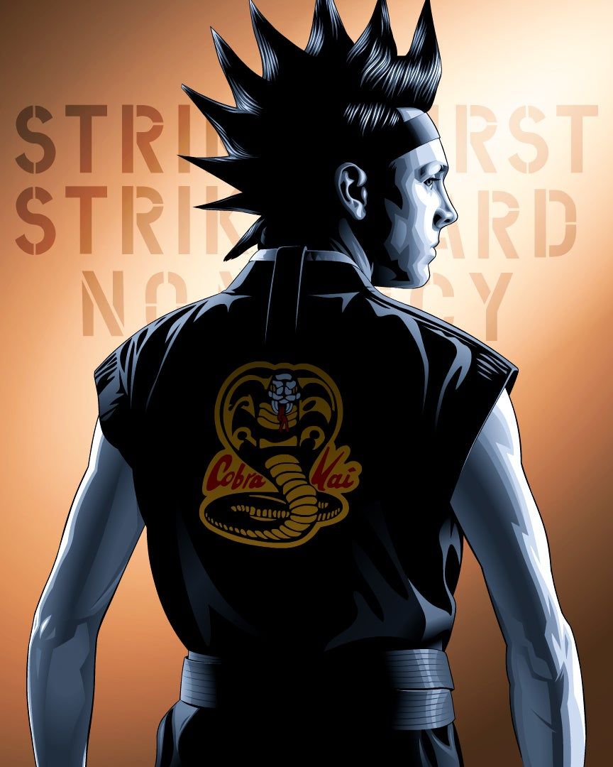 Cobra Kai Hawk Poster