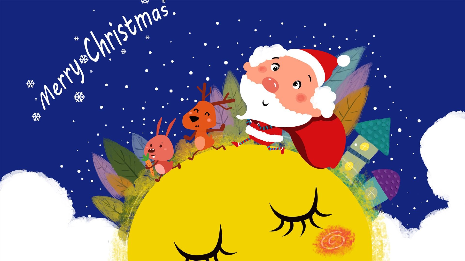Cartoon Christmas Wallpaper