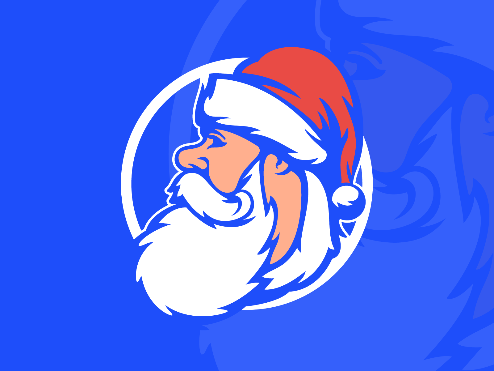 Santa logo. Cute illustration, Santa, Logos